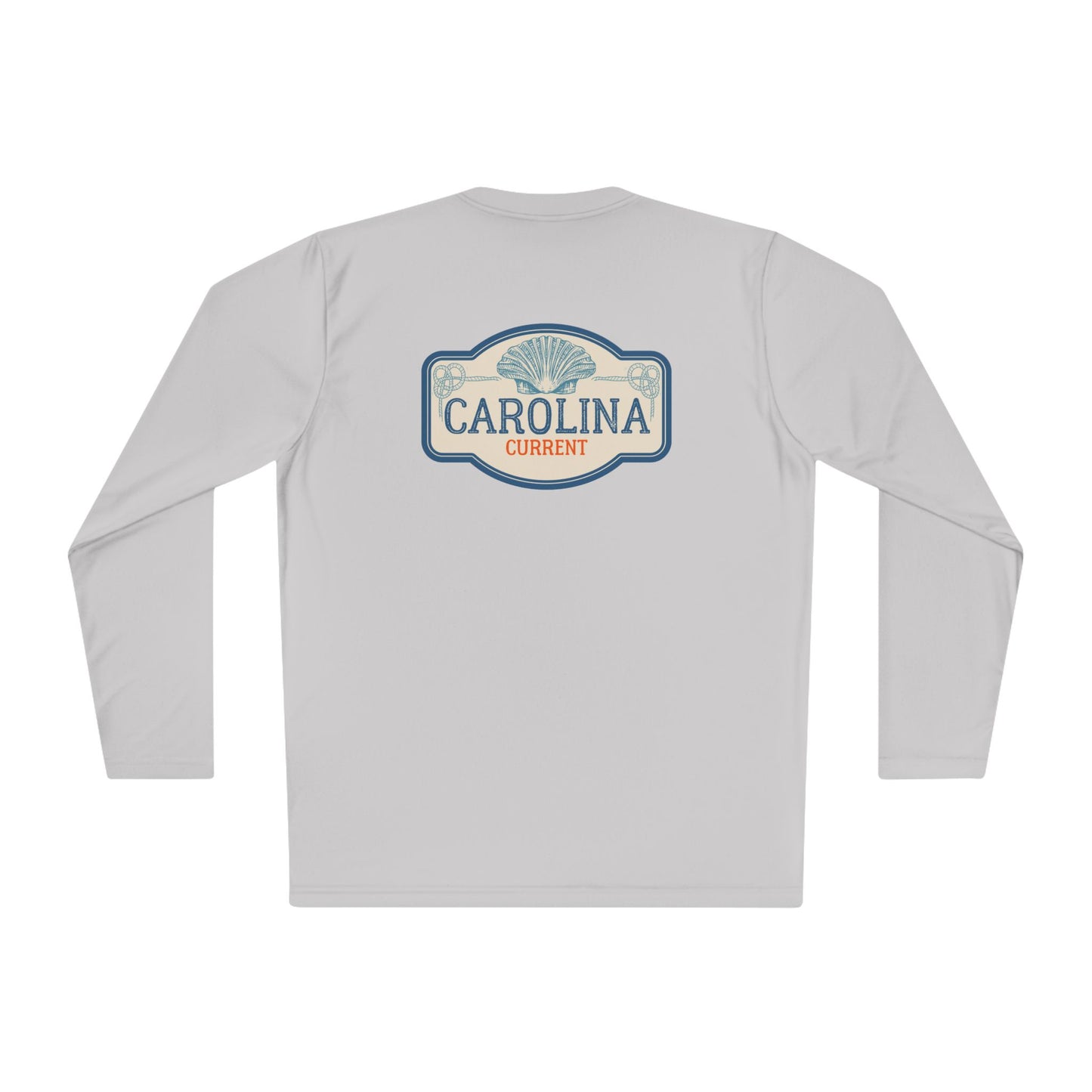 Vintage Shell Carolina Current Long Sleeve Tee - Unisex Lightweight Long Sleeve Tee, Vintage Tee, Shell Design Tee, Carolina Tee,