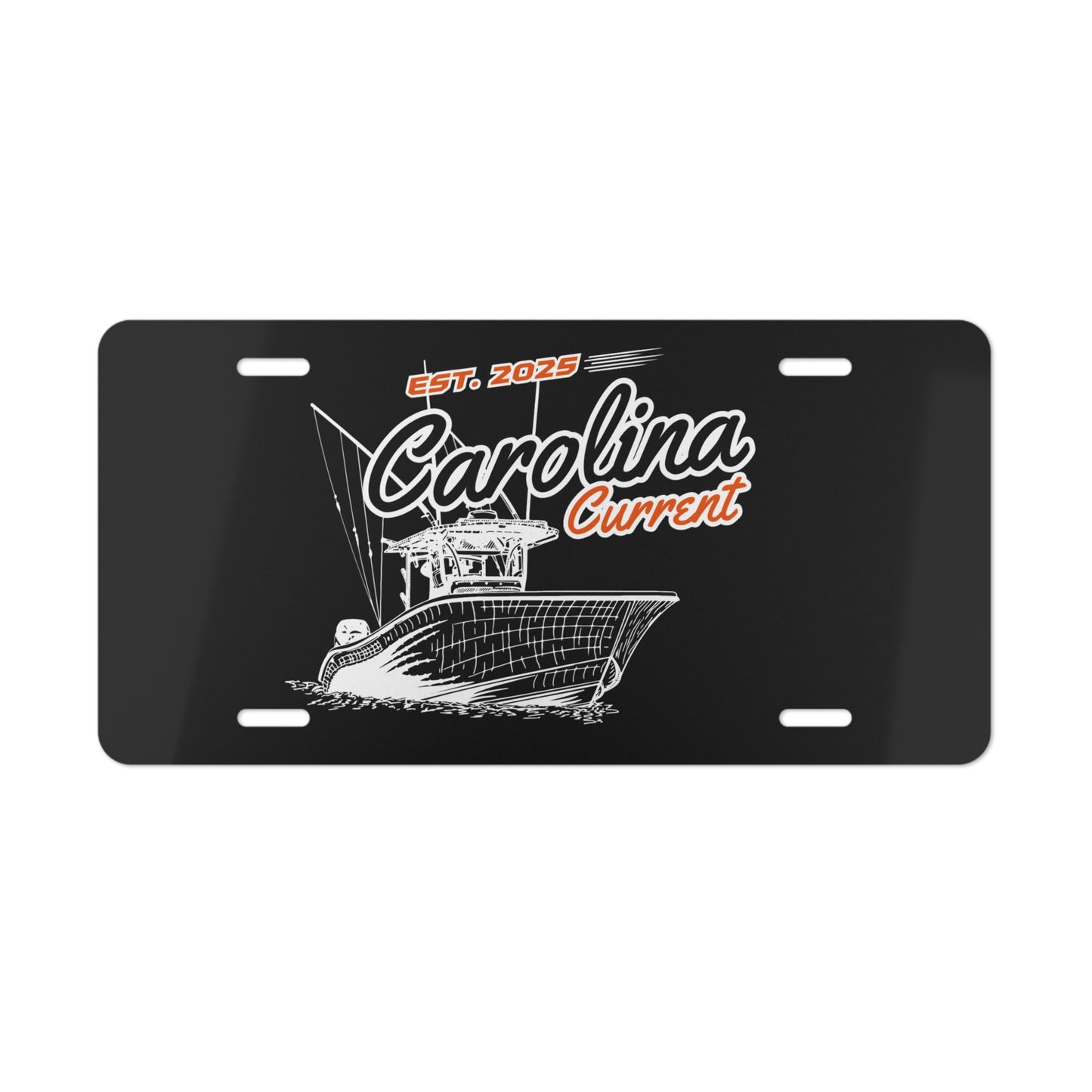 Vanity Plate - Carolina Current Dark Orange