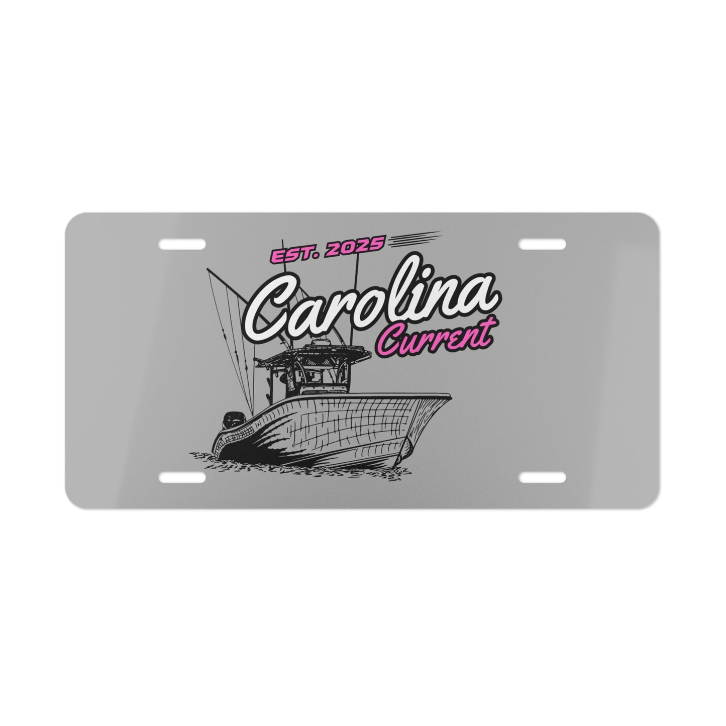 Vanity Plate - Carolina Current Pink