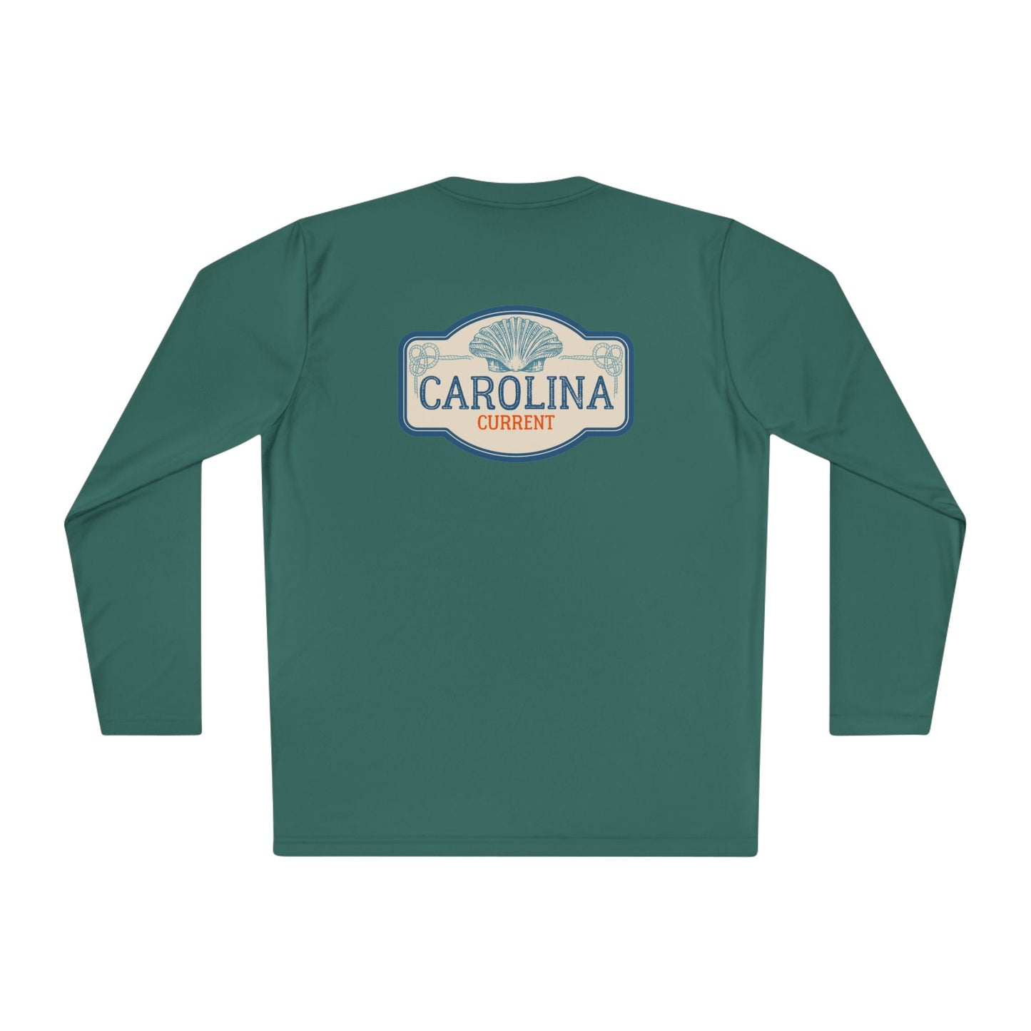 Vintage Shell Carolina Current Long Sleeve Tee - Unisex Lightweight Long Sleeve Tee, Vintage Tee, Shell Design Tee, Carolina Tee,