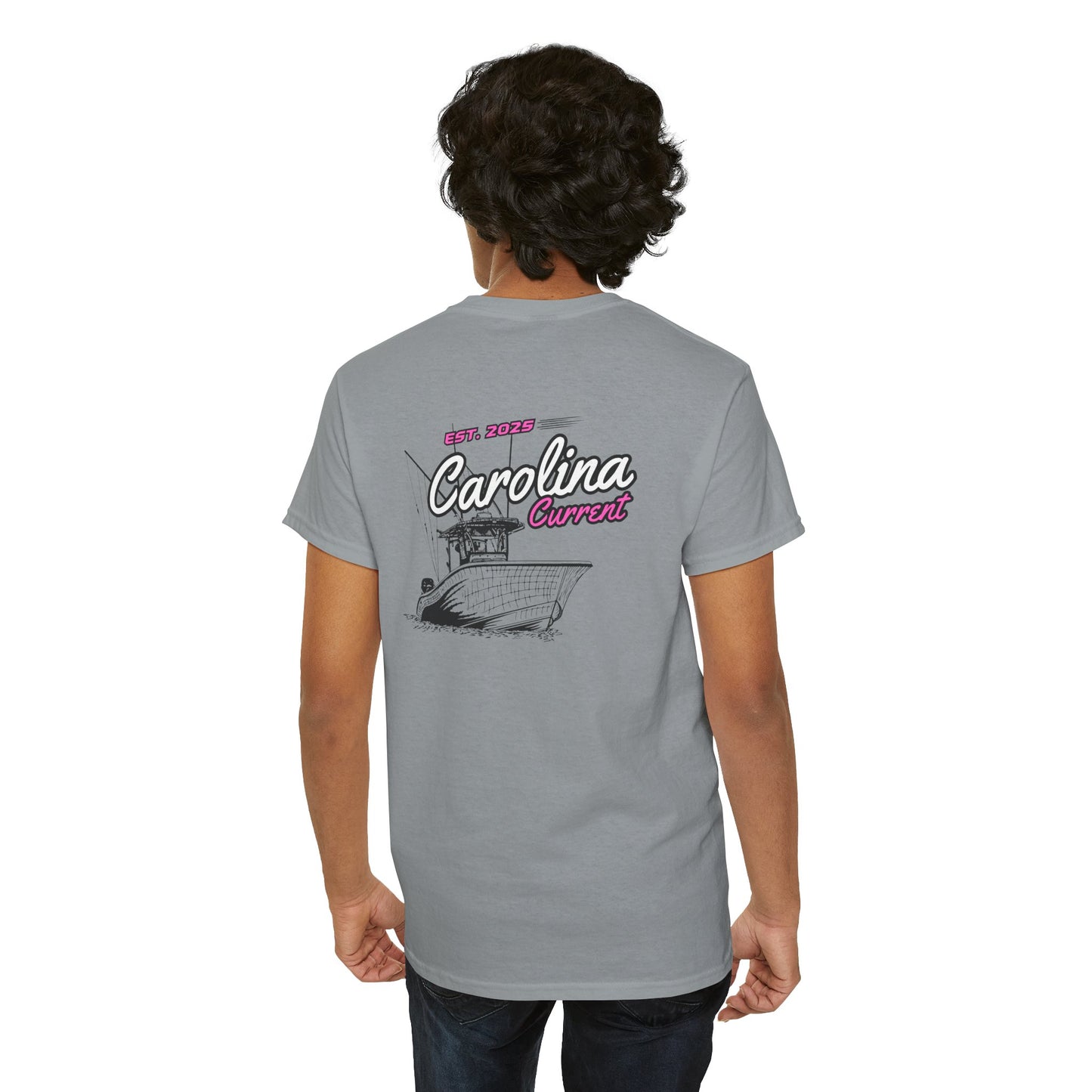 Pink Boat T-Shirt - Carolina Current Design