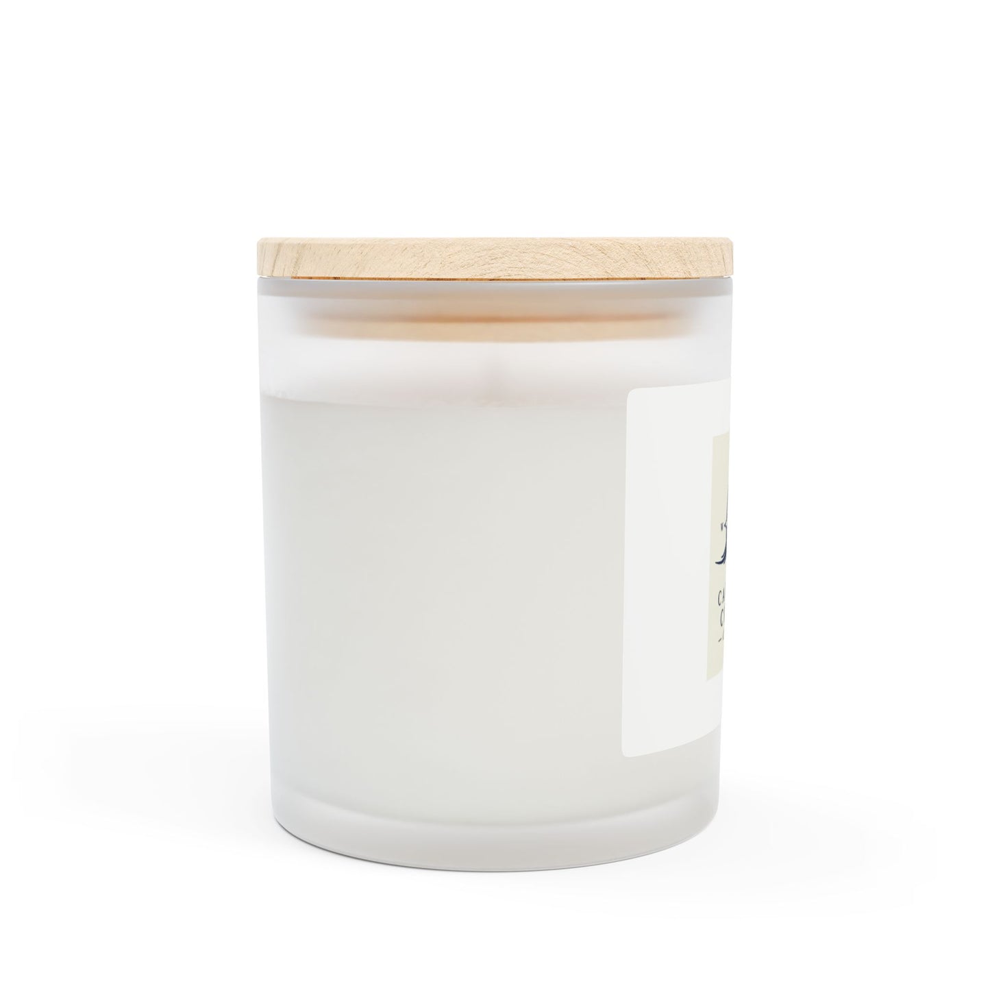 Carolina Current Clothing: Frosted Glass Candle, 11oz