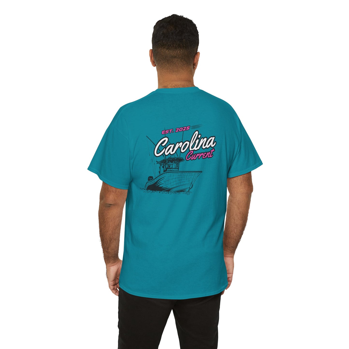 Pink Boat T-Shirt - Carolina Current Design