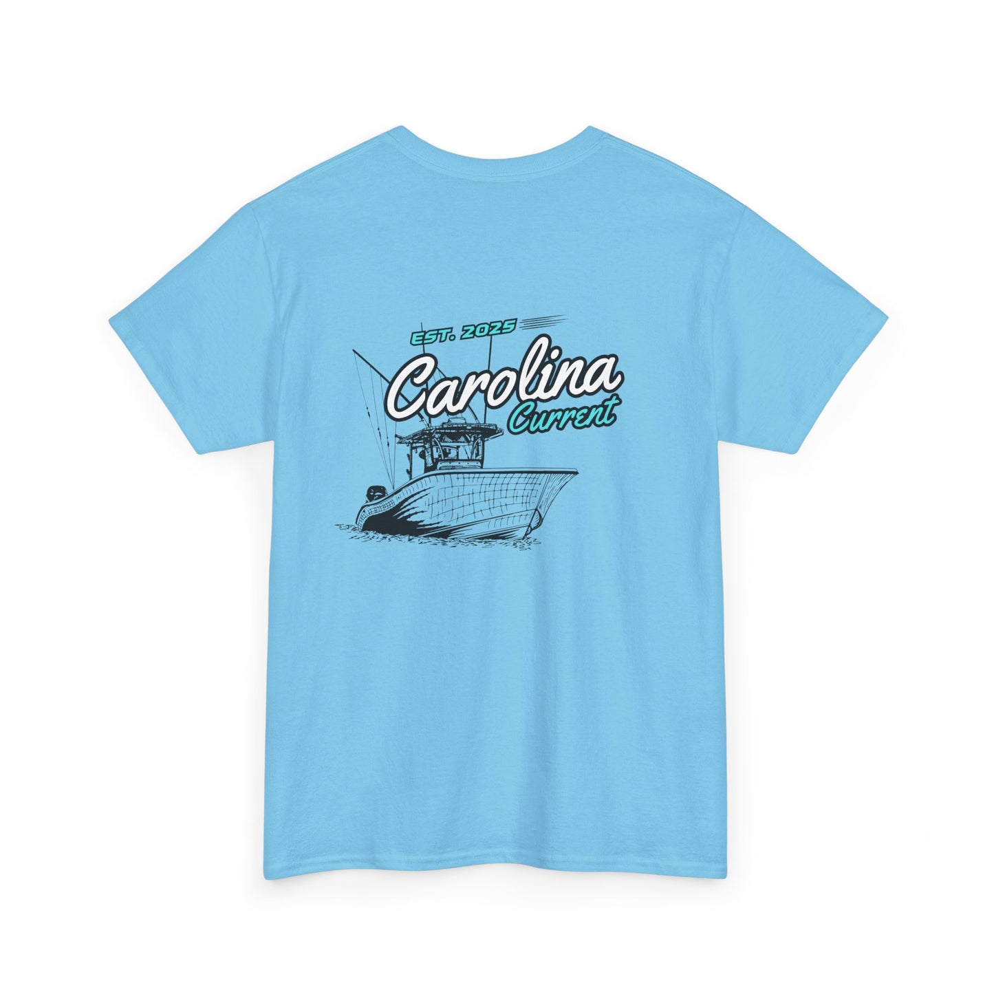 Turquoise Boat Unisex Tee - Carolina Current Design