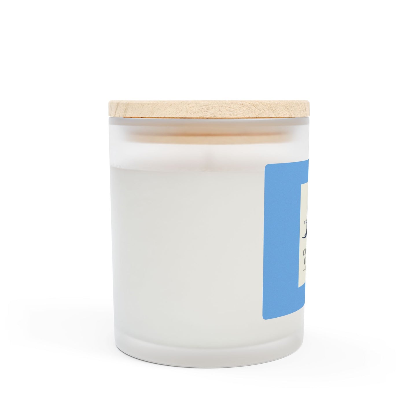 Carolina Current Clothing: Frosted Glass Candle, 11oz