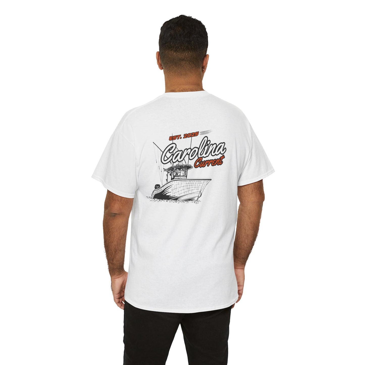 Orange Boat Unisex T-Shirt - Carolina Current Design