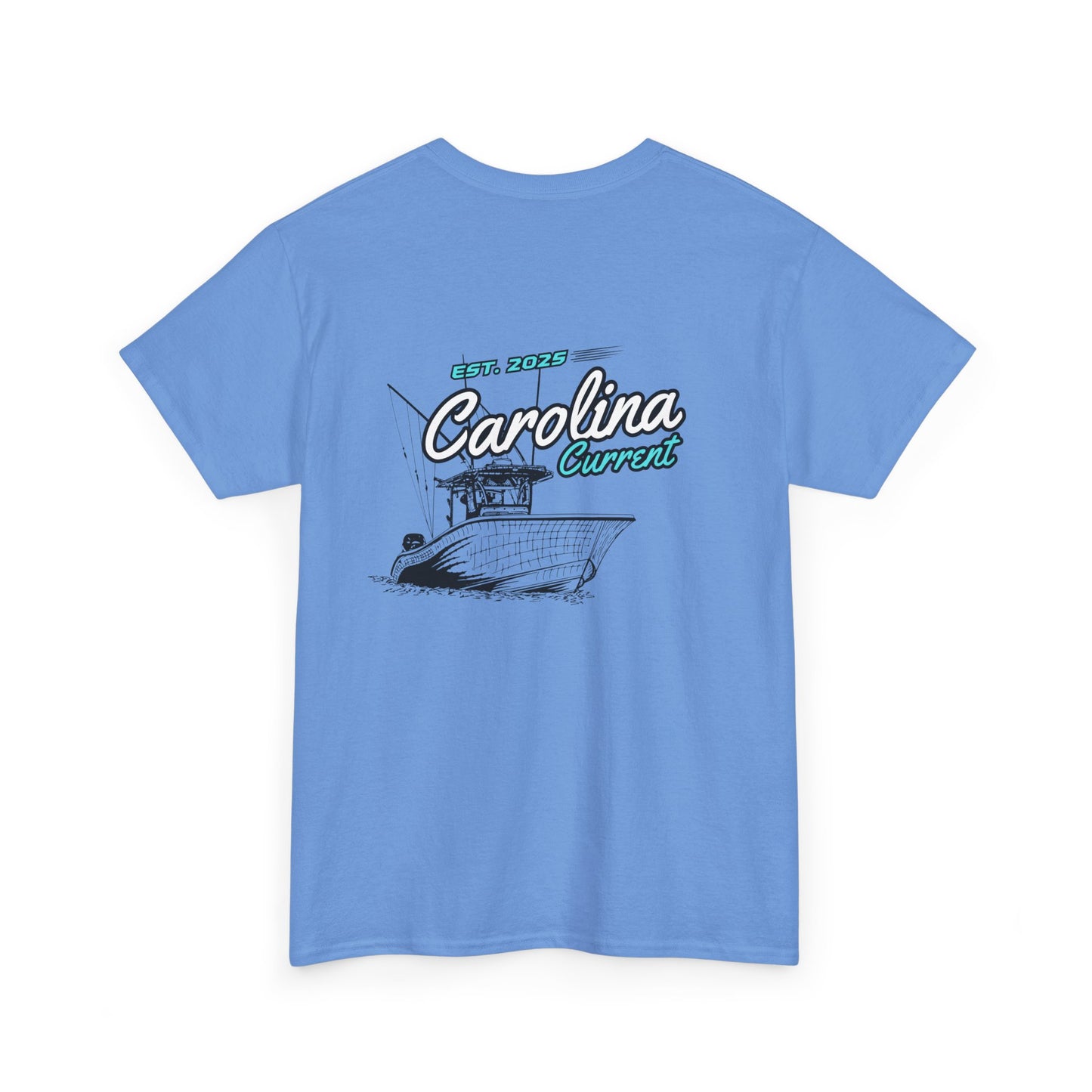 Turquoise Boat Unisex Tee - Carolina Current Design