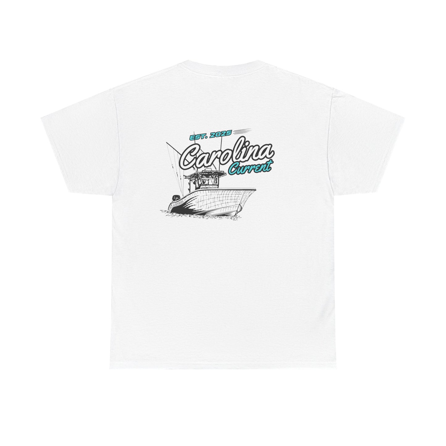 Turquoise Boat Unisex Tee - Carolina Current Design