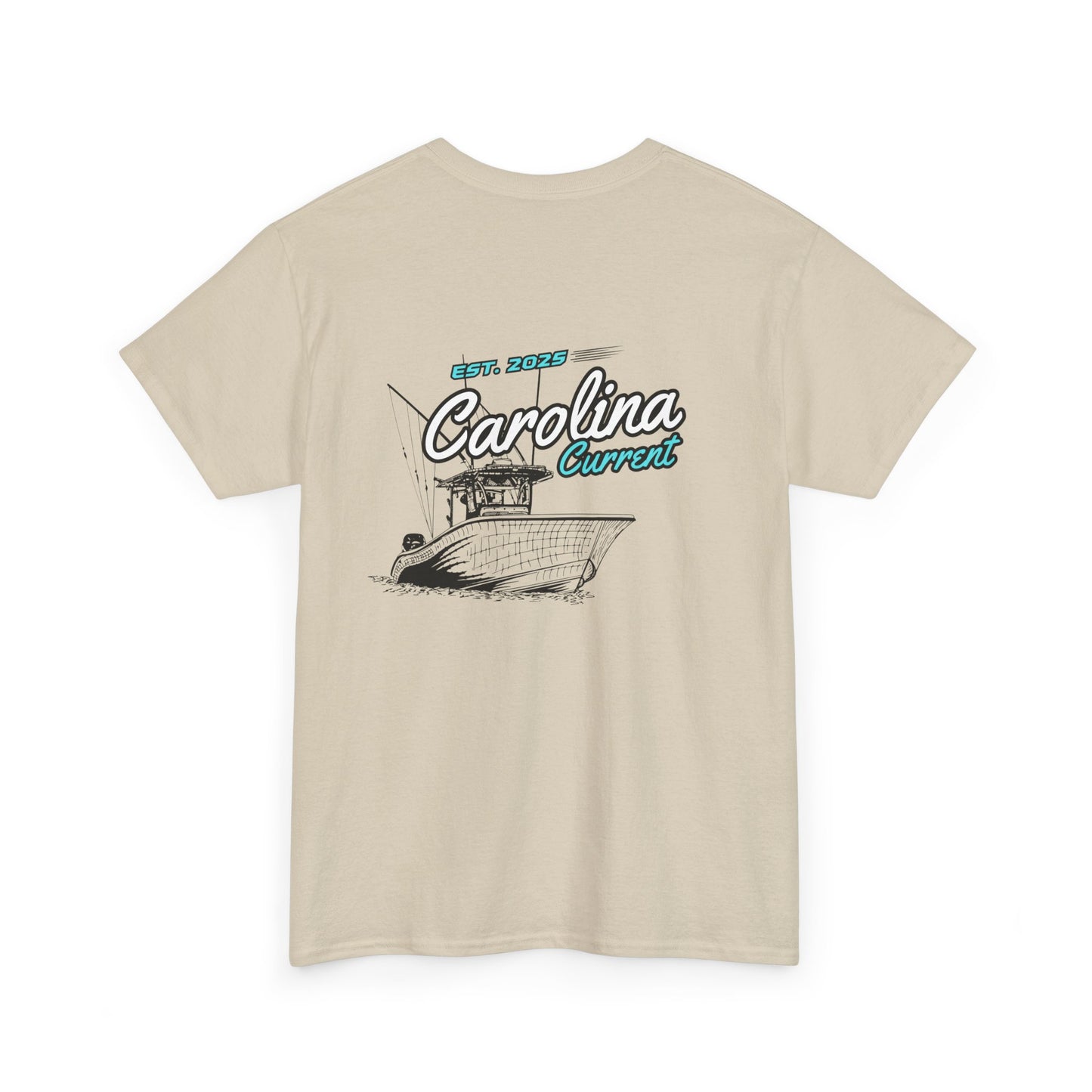 Turquoise Boat Unisex Tee - Carolina Current Design