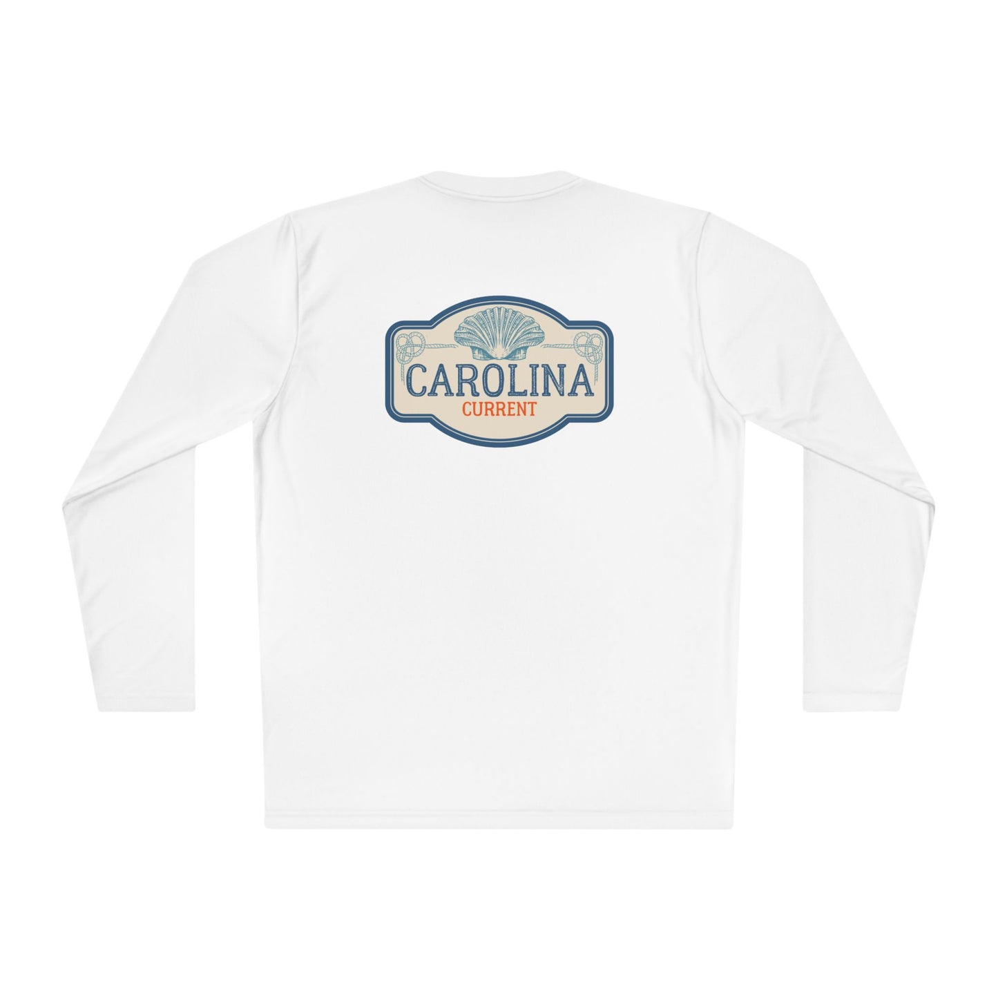 Vintage Shell Carolina Current Long Sleeve Tee - Unisex Lightweight Long Sleeve Tee, Vintage Tee, Shell Design Tee, Carolina Tee,