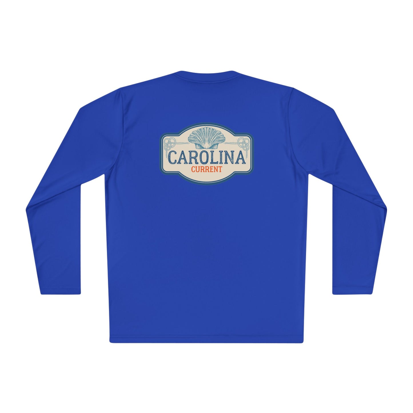 Vintage Shell Carolina Current Long Sleeve Tee - Unisex Lightweight Long Sleeve Tee, Vintage Tee, Shell Design Tee, Carolina Tee,