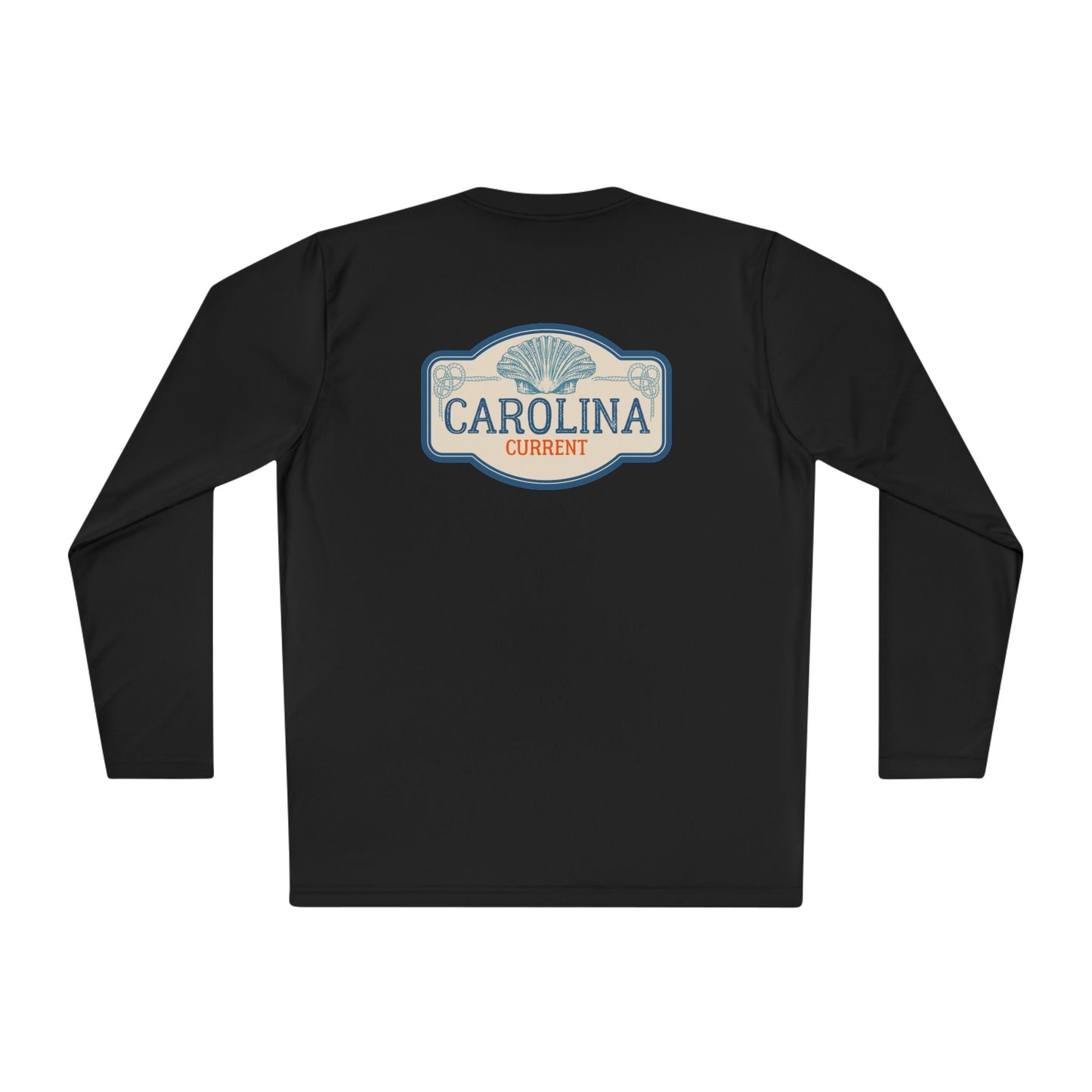 Vintage Shell Carolina Current Long Sleeve Tee - Unisex Lightweight Long Sleeve Tee, Vintage Tee, Shell Design Tee, Carolina Tee,