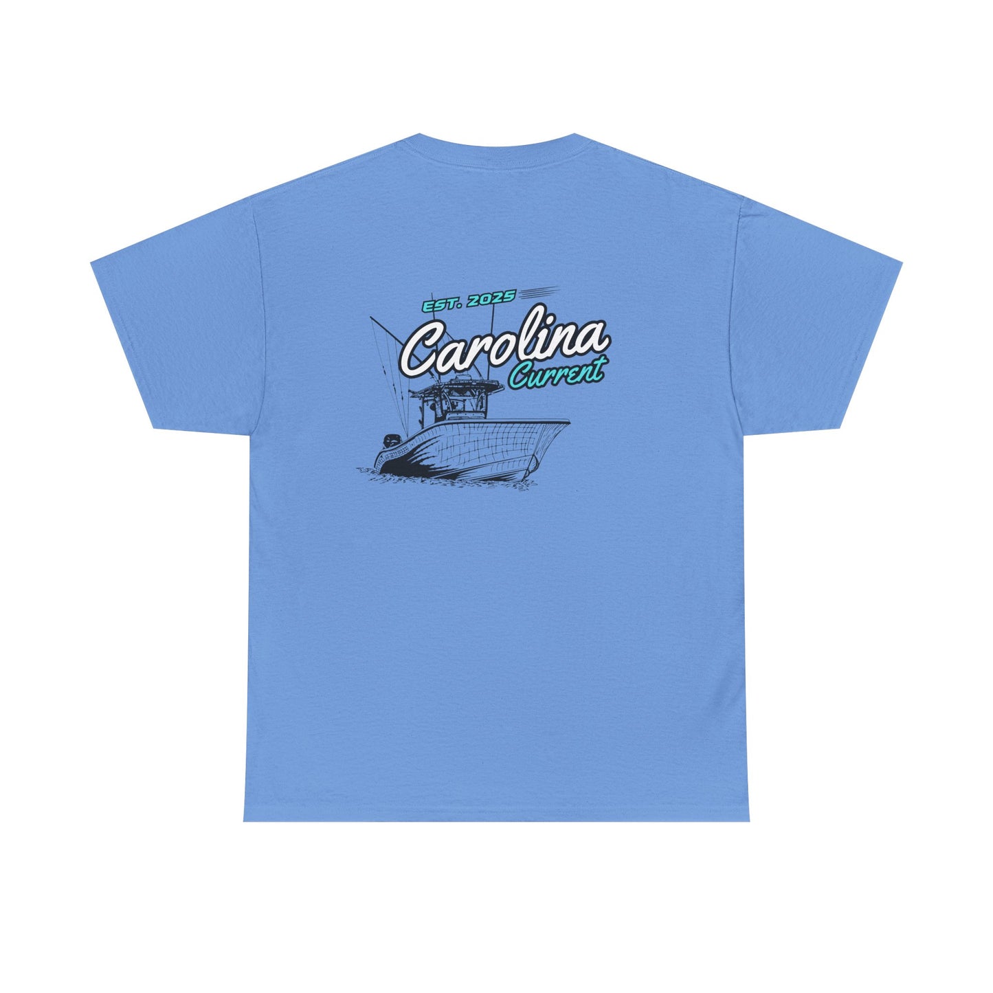 Turquoise Boat Unisex Tee - Carolina Current Design