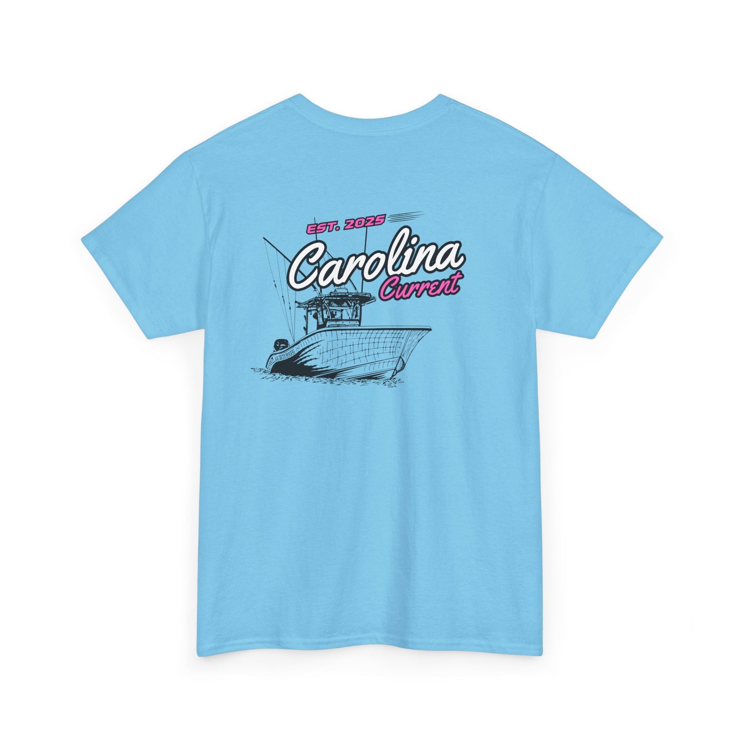 Pink Boat T-Shirt - Carolina Current Design