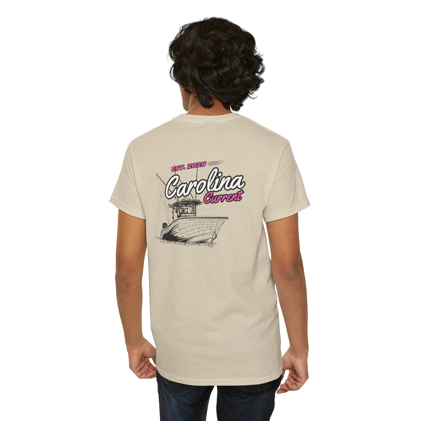 Pink Boat T-Shirt - Carolina Current Design