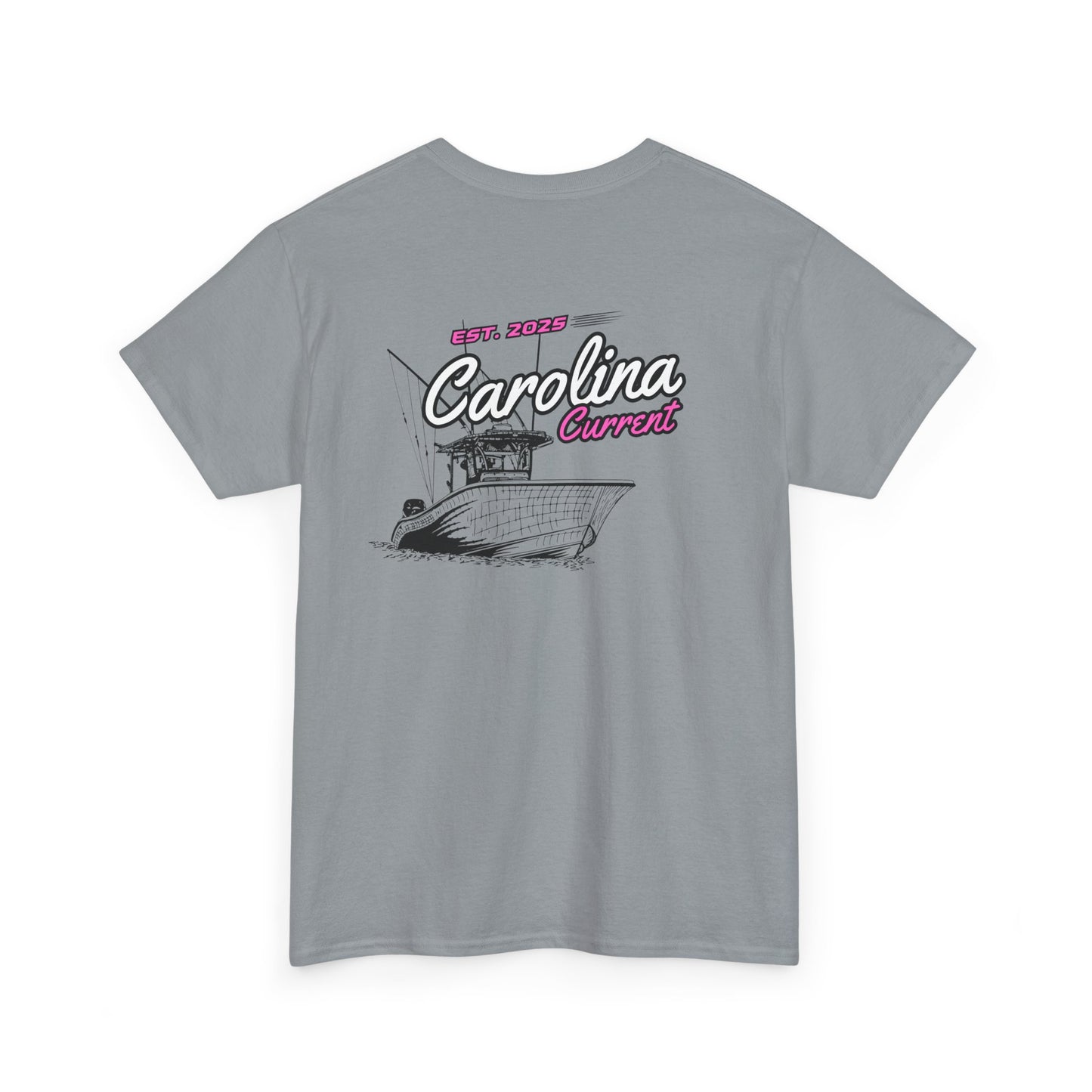 Pink Boat T-Shirt - Carolina Current Design