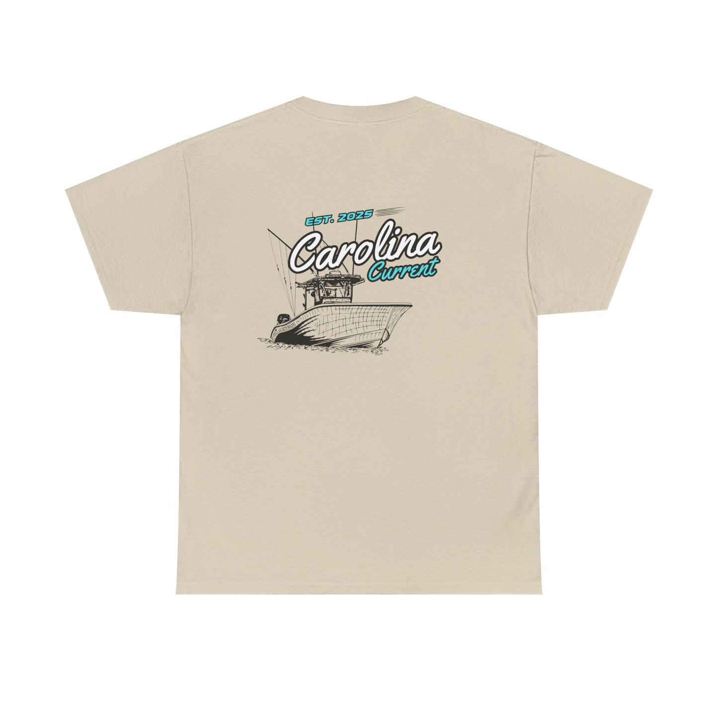 Turquoise Boat Unisex Tee - Carolina Current Design