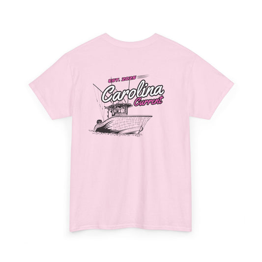 Pink Boat T-Shirt - Carolina Current Design