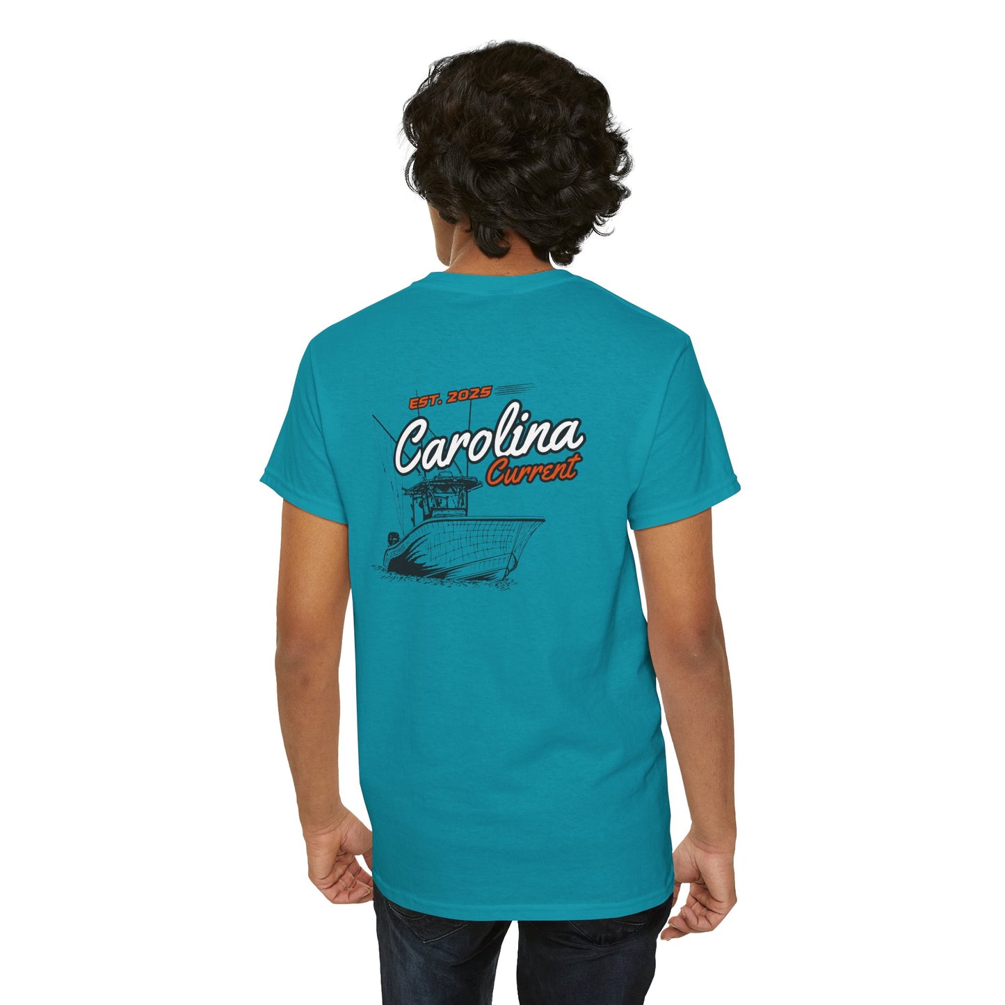 Orange Boat Unisex T-Shirt - Carolina Current Design