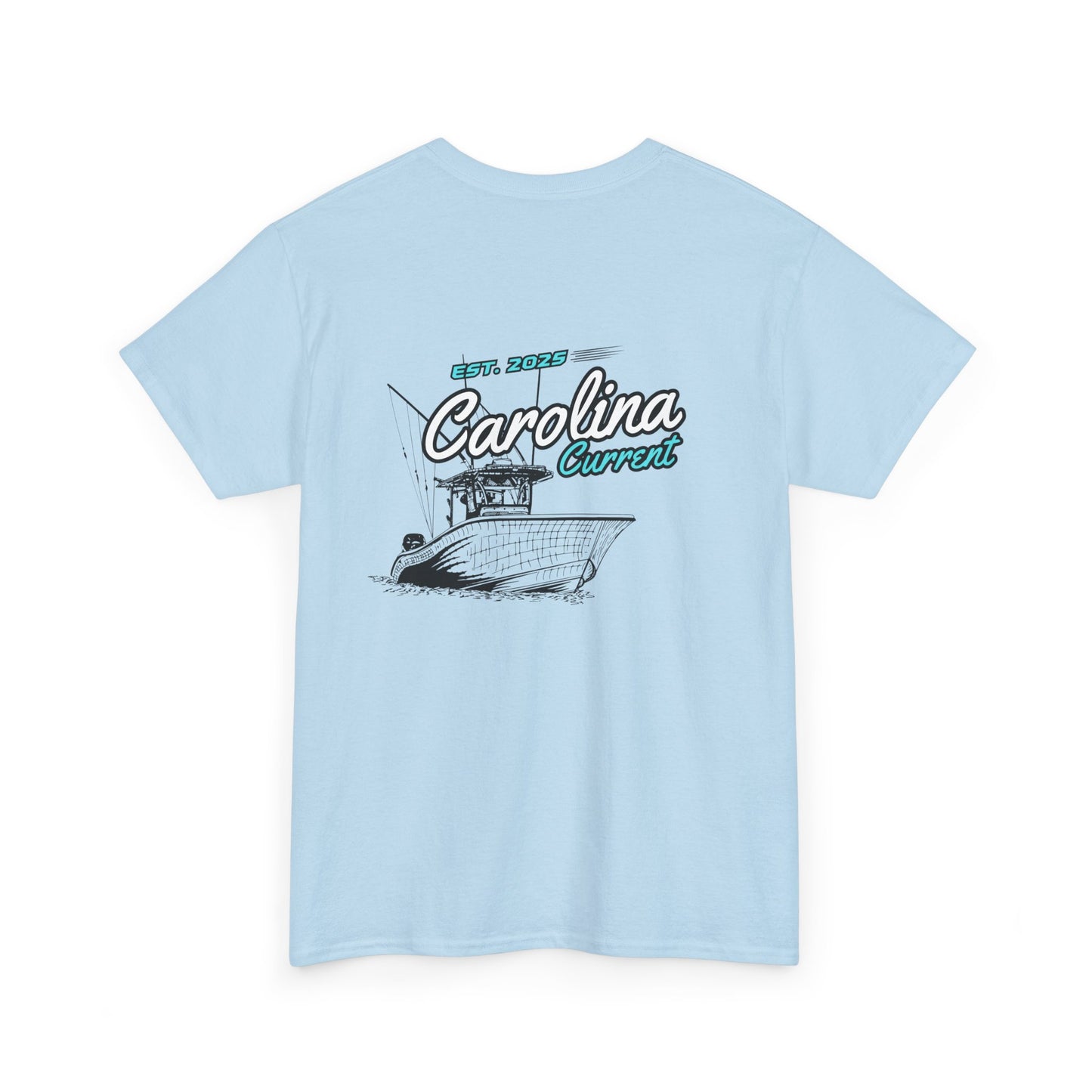 Turquoise Boat Unisex Tee - Carolina Current Design