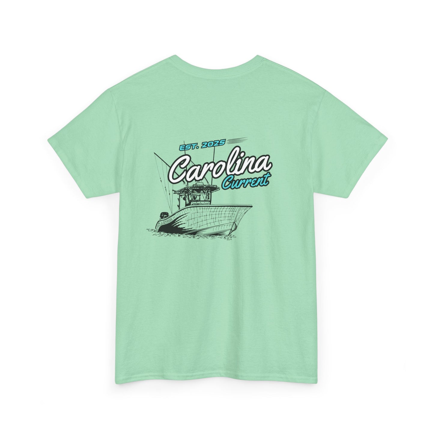 Turquoise Boat Unisex Tee - Carolina Current Design