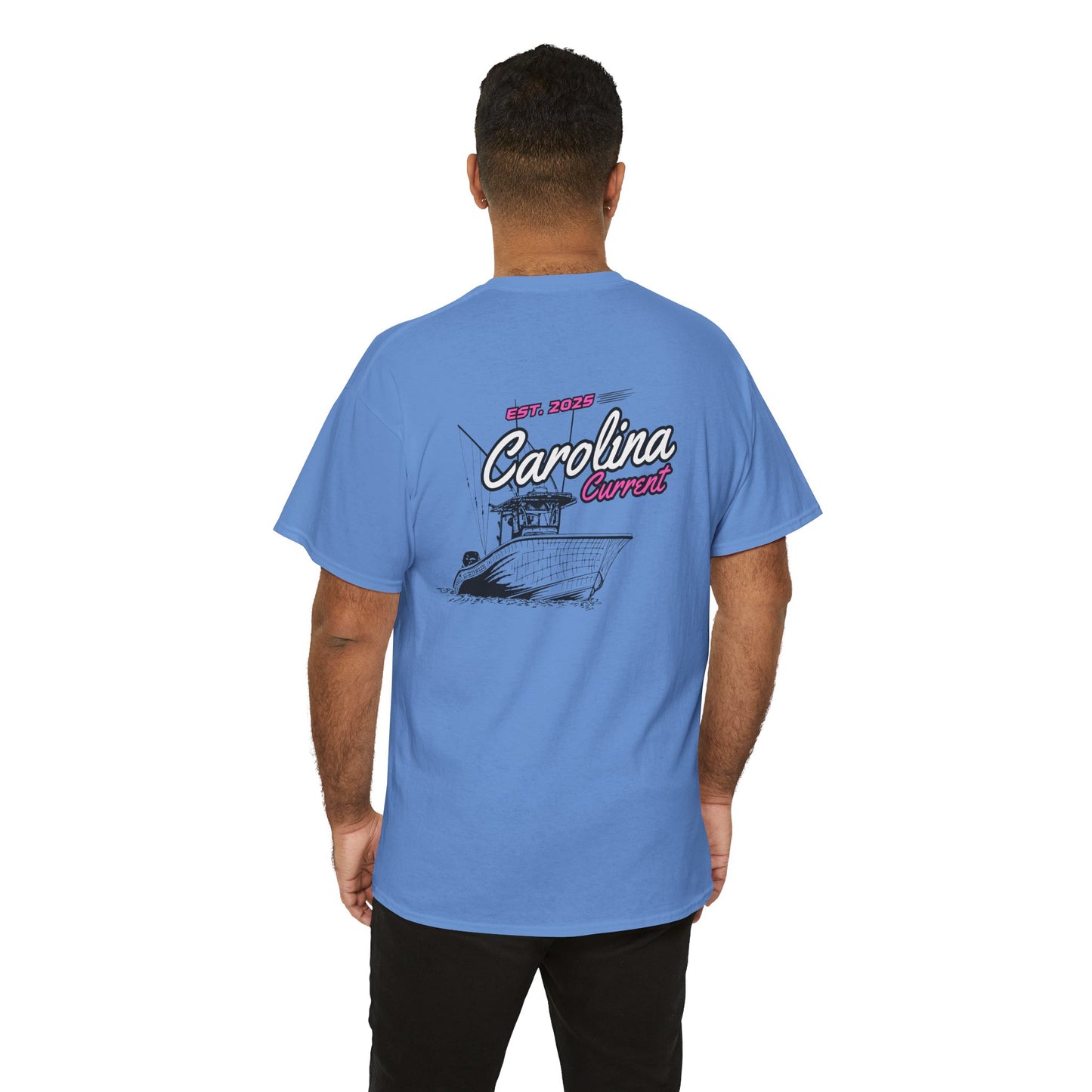 Pink Boat T-Shirt - Carolina Current Design