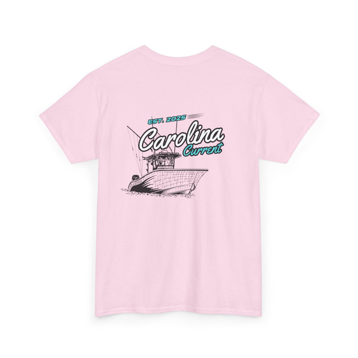 Turquoise Boat Unisex Tee - Carolina Current Design